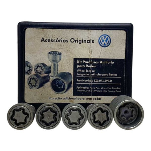 Jogo Parafuso Antifurto Roda Polo Virtus, T-cross 2020 2024