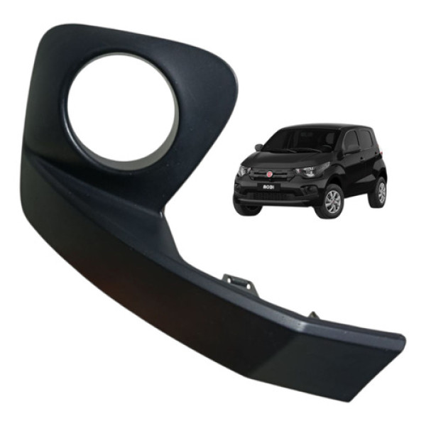 Moldura Farol Milha Mobi Direito 2017 2018 2019 2020 Preto