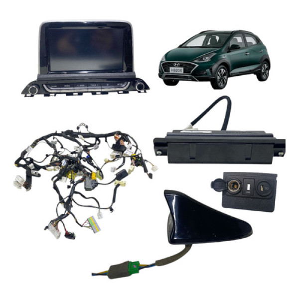 Kit Multimídia Hyundai Hb20 Hb20x 2020 2021 2022 Original