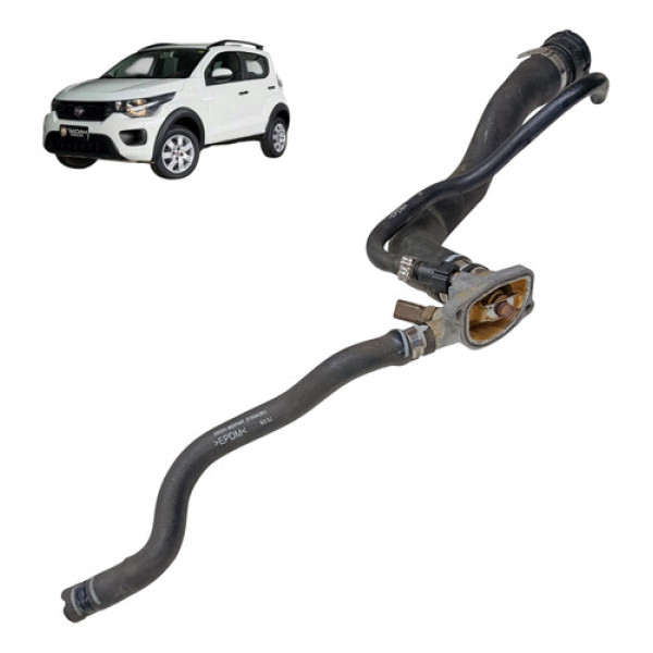 Carcaça Mangueira Válvula Termostática Fiat Mobi 2016 2021