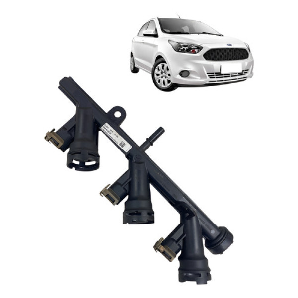 Flauta Bico Injeção Ford Ka 1.0 3 Cilindros 2015 2018 2021