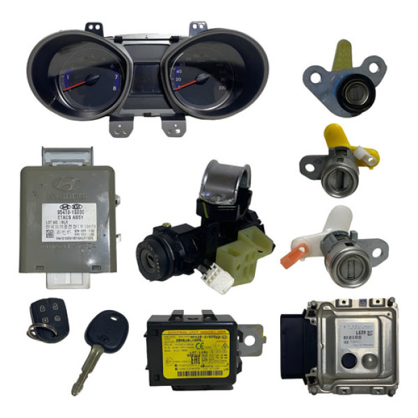 Kit Code Chave Módulo Injeção Hb20 1.0 Unique 2019 47.000km