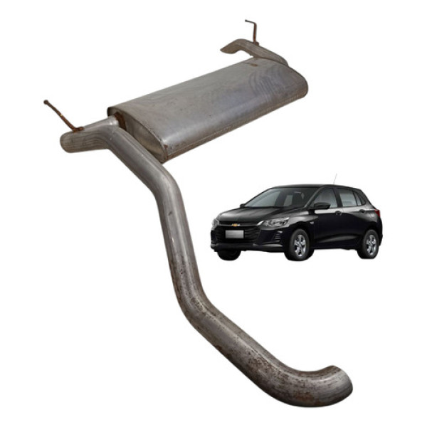 Escapamento Silencioso Onix 1.0 Asp Hatch 2020 2021 2022